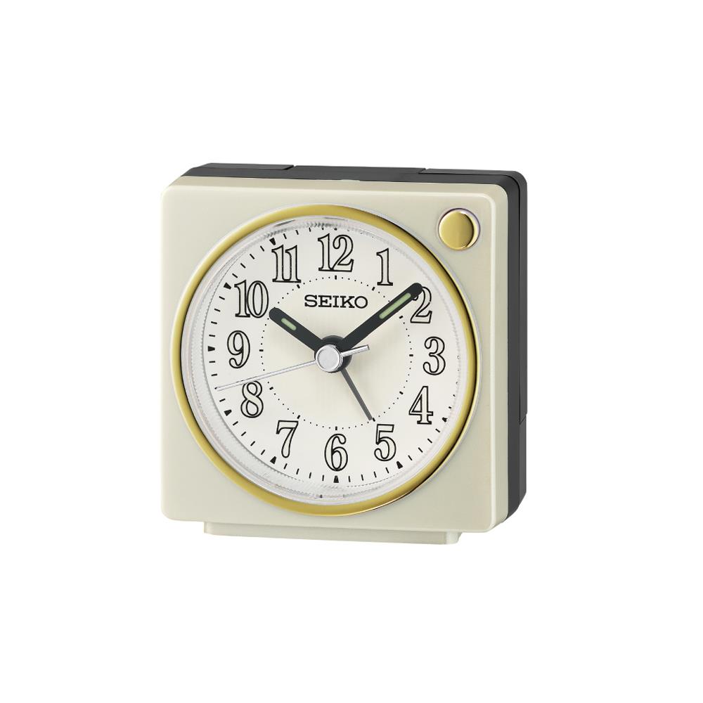 นาฬิกาปลุก SEIKO CLOCKS QHE197W 2.5 นิ้ว สีขาว