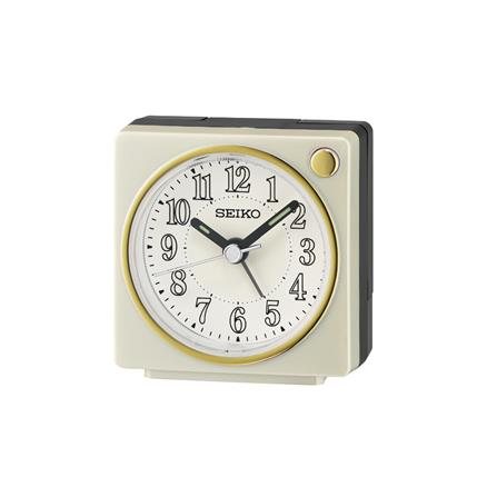 นาฬิกาปลุก SEIKO CLOCKS QHE197W 2.5 นิ้ว สีขาว_0