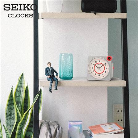 นาฬิกาปลุก SEIKO CLOCKS QHE183S 7.2X5.5 นิ้ว สีเงิน_1