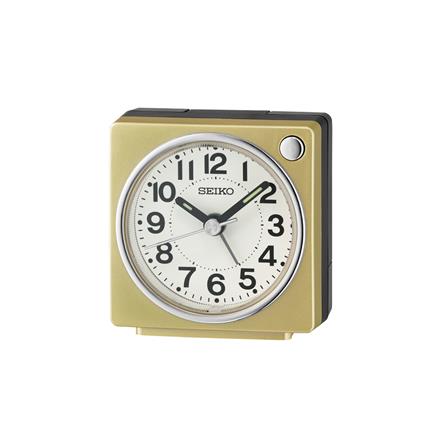 นาฬิกาปลุก SEIKO CLOCKS QHE196G 2.5 นิ้ว สีทอง