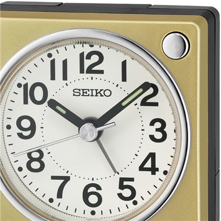 นาฬิกาปลุก SEIKO CLOCKS QHE196G 2.5 นิ้ว สีทอง_1
