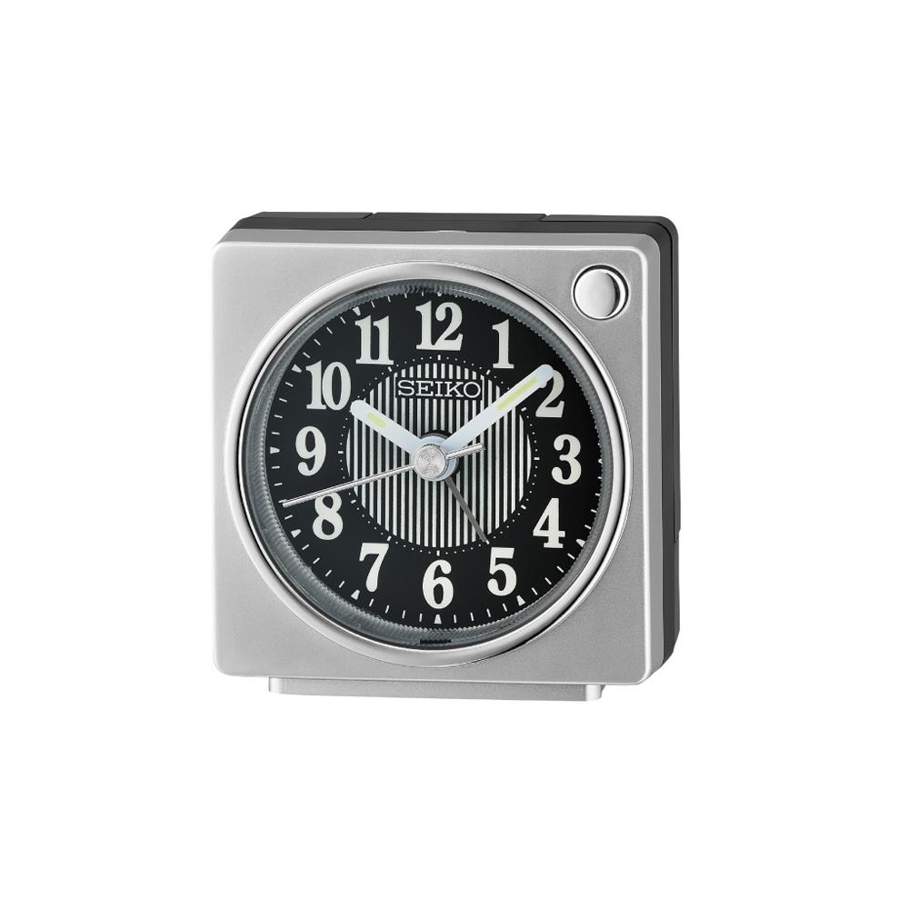 นาฬิกาปลุก SEIKO CLOCKS QHE197S 2.5 นิ้ว สีเงิน