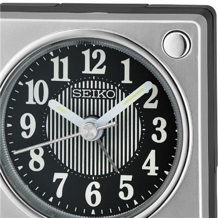 นาฬิกาปลุก SEIKO CLOCKS QHE197S 2.5 นิ้ว สีเงิน_1