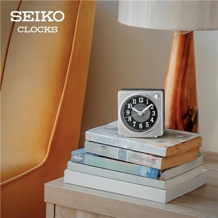 นาฬิกาปลุก SEIKO CLOCKS QHE197S 2.5 นิ้ว สีเงิน_2