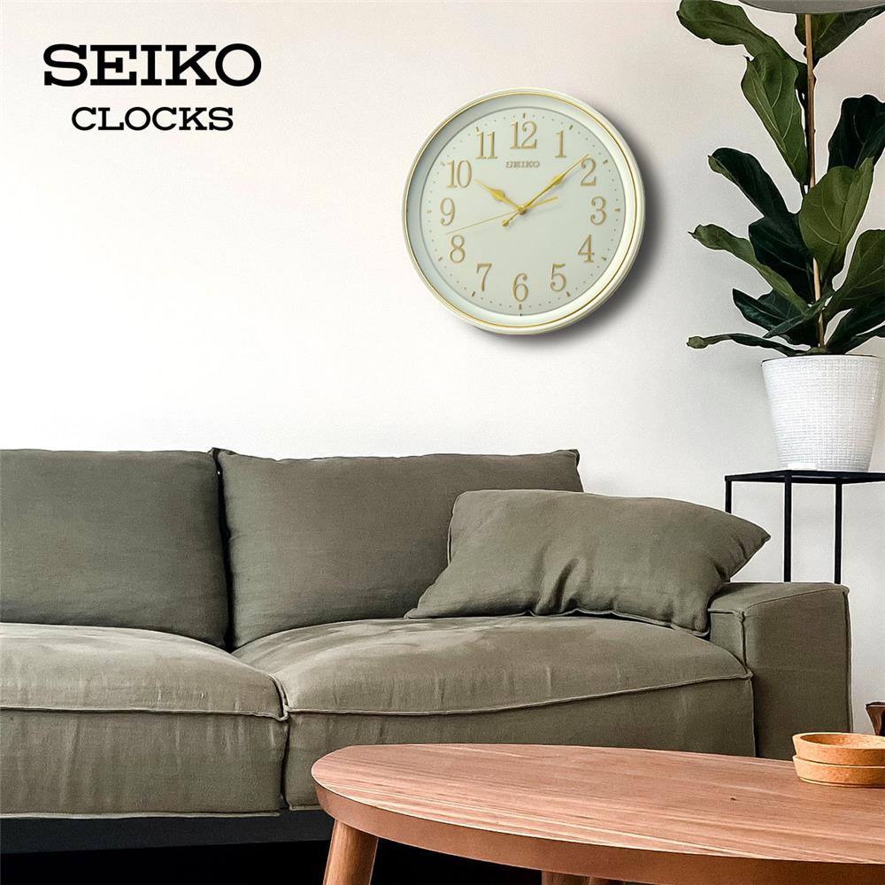 นาฬิกาแขวน SEIKO CLOCKS QXA798W 13.3 นิ้ว สีขาว