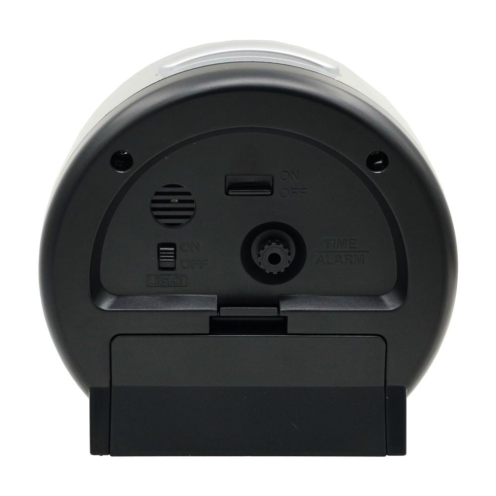 นาฬิกาปลุก SEIKO CLOCKS QHE199S 4.6 นิ้ว สีเงิน