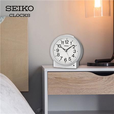 นาฬิกาปลุก SEIKO CLOCKS QHE199S 4.6 นิ้ว สีเงิน_5
