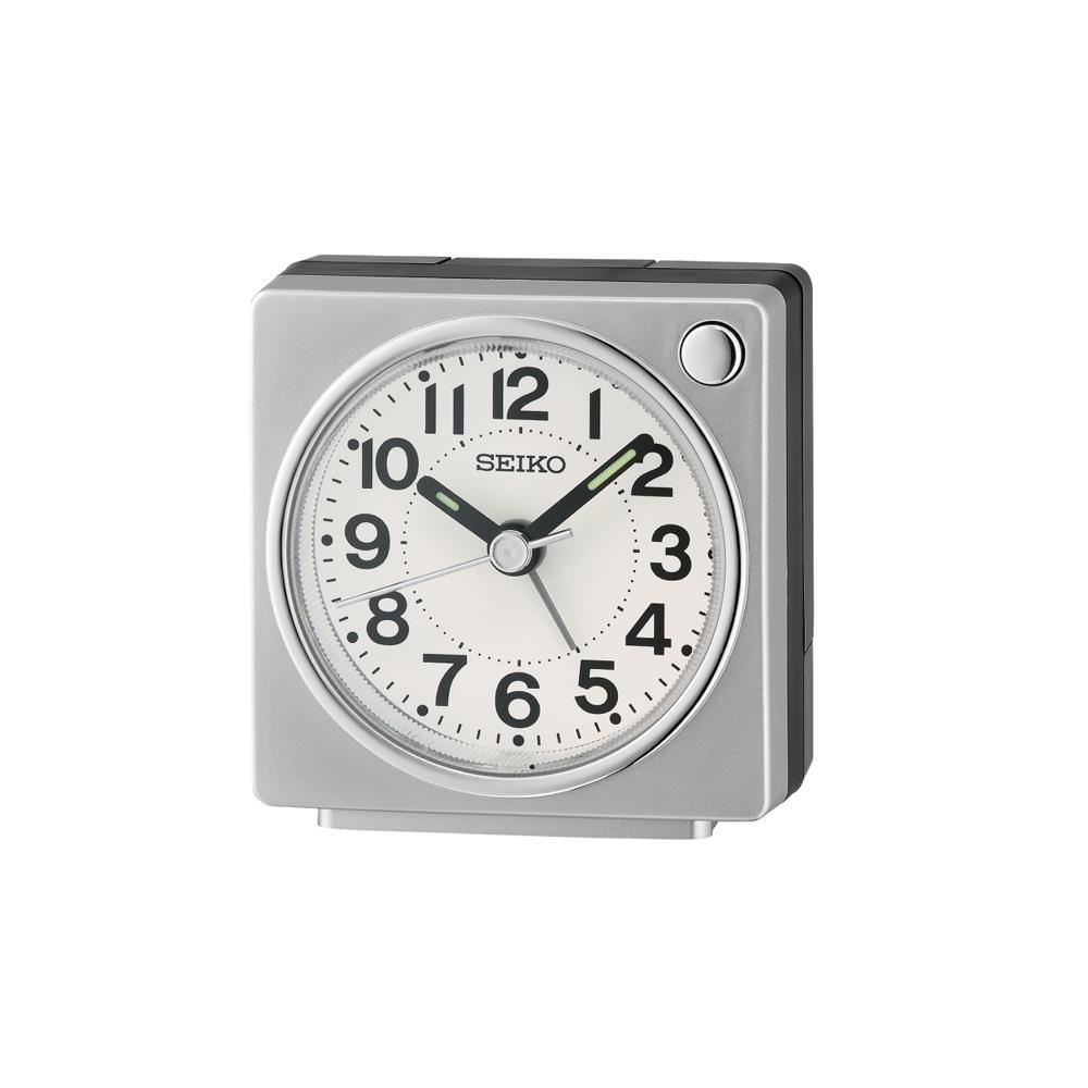 นาฬิกาปลุก SEIKO CLOCKS QHE196S 2.5 นิ้ว สีเงิน