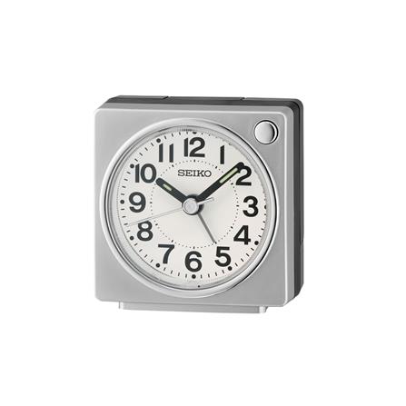 นาฬิกาปลุก SEIKO CLOCKS QHE196S 2.5 นิ้ว สีเงิน