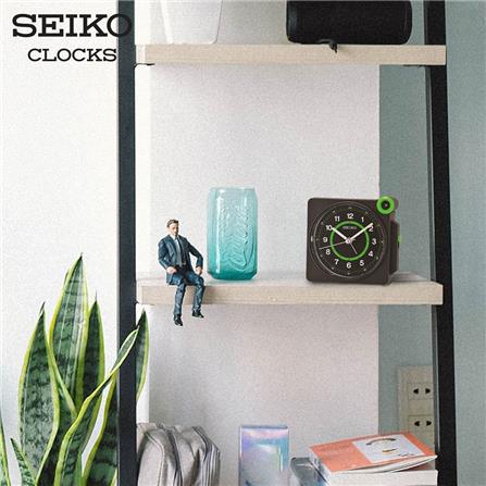 นาฬิกาปลุก SEIKO CLOCKS QHE183K 7.2X5.5 นิ้ว สีดำ_1