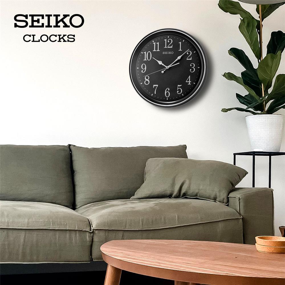 นาฬิกาแขวน SEIKO CLOCKS QXA798K 13.3 นิ้ว สีดำ