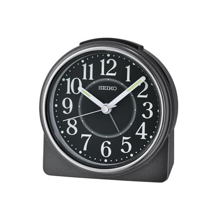 นาฬิกาปลุก SEIKO CLOCKS QHE198K 3.8X4.4 นิ้ว สีดำ
