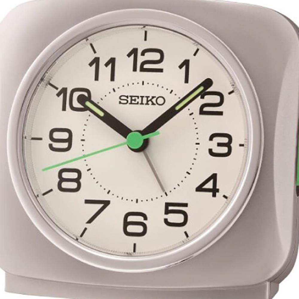 นาฬิกาปลุก SEIKO CLOCKS QHE194S 3.7 นิ้ว สีเงิน