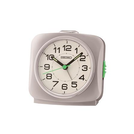 นาฬิกาปลุก SEIKO CLOCKS QHE194S 3.7 นิ้ว สีเงิน