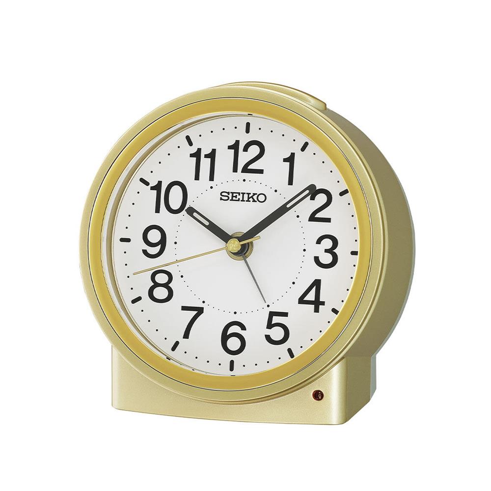 นาฬิกาปลุก SEIKO CLOCKS QHE199G 4.6 นิ้ว สีทอง_1