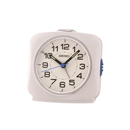 นาฬิกาปลุก SEIKO CLOCKS QHE194W 3.7 นิ้ว สีขาว_0