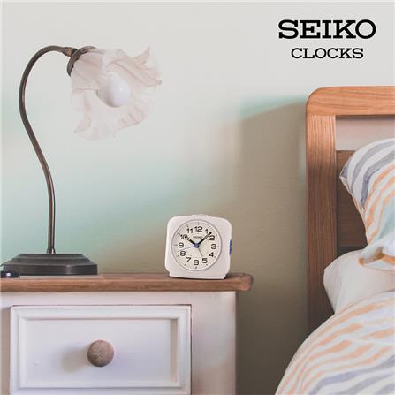 นาฬิกาปลุก SEIKO CLOCKS QHE194W 3.7 นิ้ว สีขาว_3