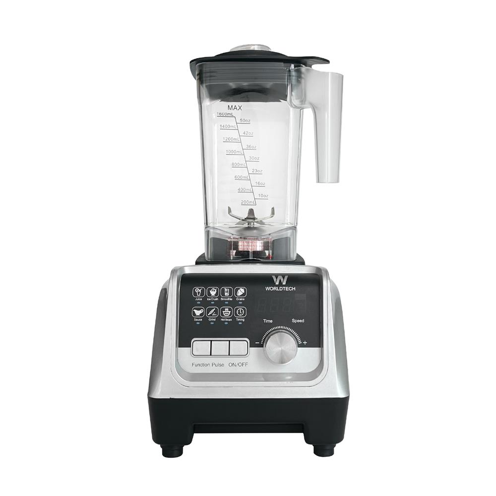เครื่องปั่นน้ำผลไม้ WORLDTECH WT-PB2200 2 ลิตร สีเงิน