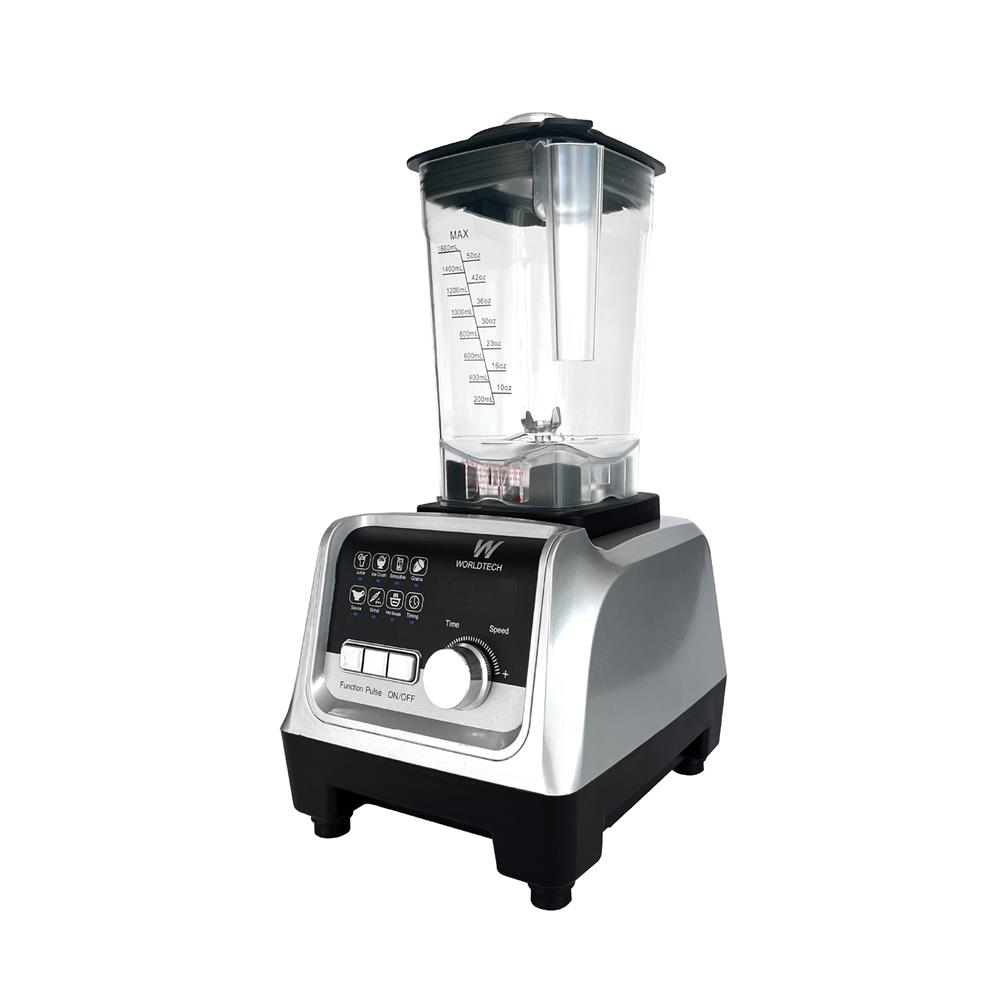 เครื่องปั่นน้ำผลไม้ WORLDTECH WT-PB2200 2 ลิตร สีเงิน