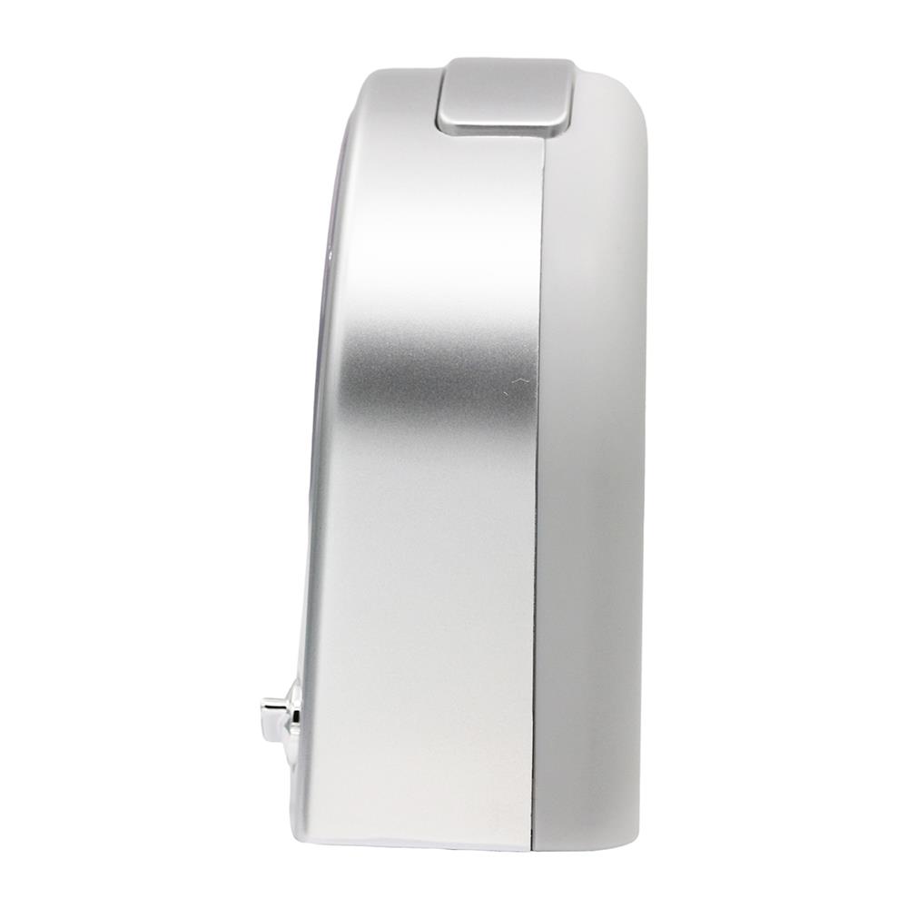 นาฬิกาปลุก SEIKO CLOCKS QHE204S 4.6X4.5 นิ้ว สีเงิน