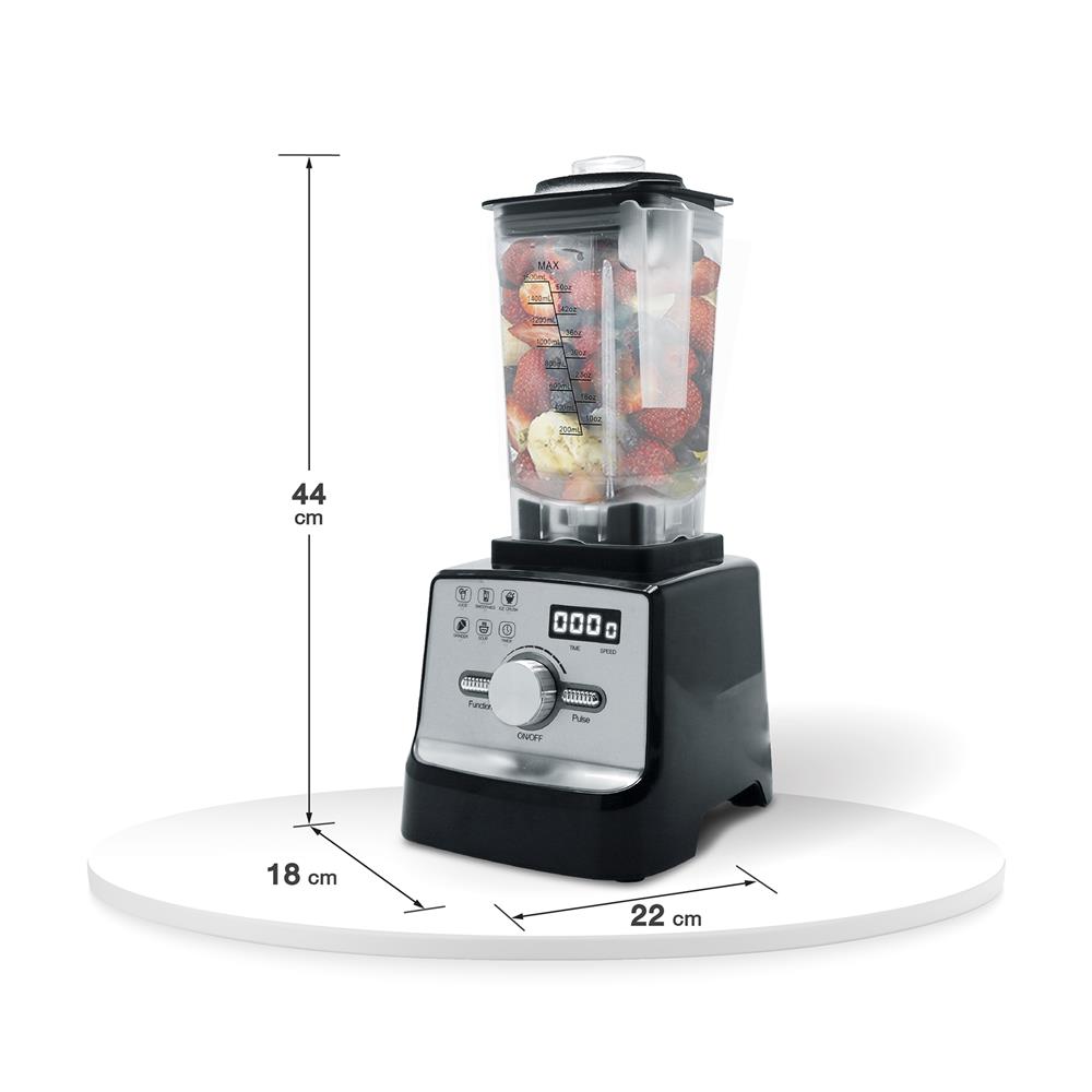 เครื่องปั่นน้ำผลไม้ WORLDTECH WT-PB2800 2 ลิตร สีดำ