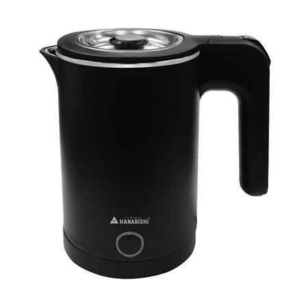 กาต้มน้ำไฟฟ้า HANABISHI HCK-082 0.8 ลิตร สีดำ_0