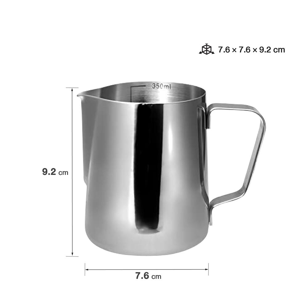 เหยือกตีฟองนม WORLDTECH WT-CM-ACC-PITCHER สีเงิน 350 มล.