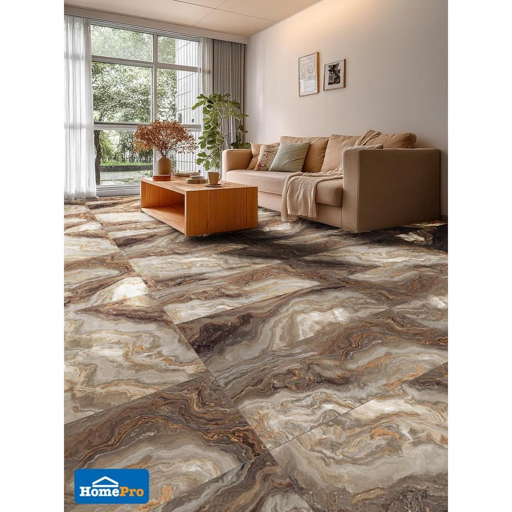 กระเบื้องพื้นพอร์ซเลน 60x120 ซม. COTTO เปอร์เซียน น้ำตาล PM 1.44 ตร.ม.