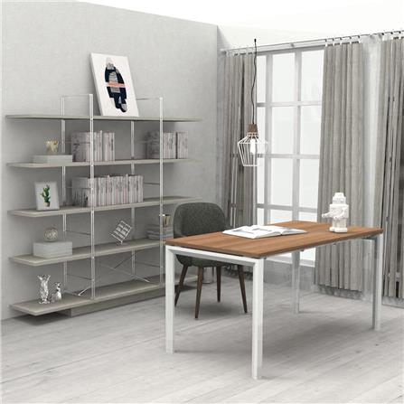 โต๊ะทำงาน OFFICEINTREND VIRO WL-TE150 150 ซม. สี TEAK/ขาว_1