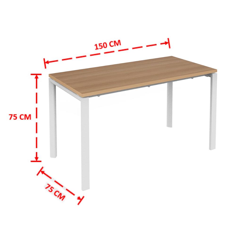 โต๊ะทำงาน OFFICEINTREND VIRO WL-CA150 150 ซม. สี CAPPUCCINO/ขาว