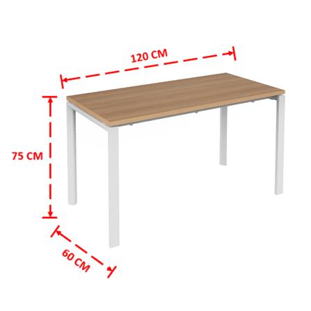 โต๊ะทำงาน OFFICEINTREND VIRO WL-CAPU 120 ซม. สี CAPPUCCINO/ขาว_1