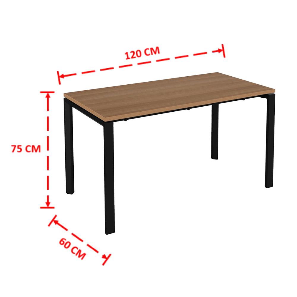 โต๊ะทำงาน OFFICEINTREND VIRO BL-CAPU 120 ซม. สี CARPUCHINO/ดำ