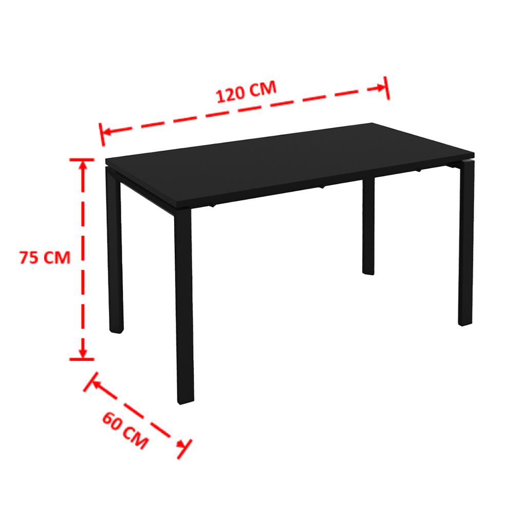 โต๊ะทำงาน OFFICEINTREND VIRO BL-BLACK 120 ซม. สีดำ