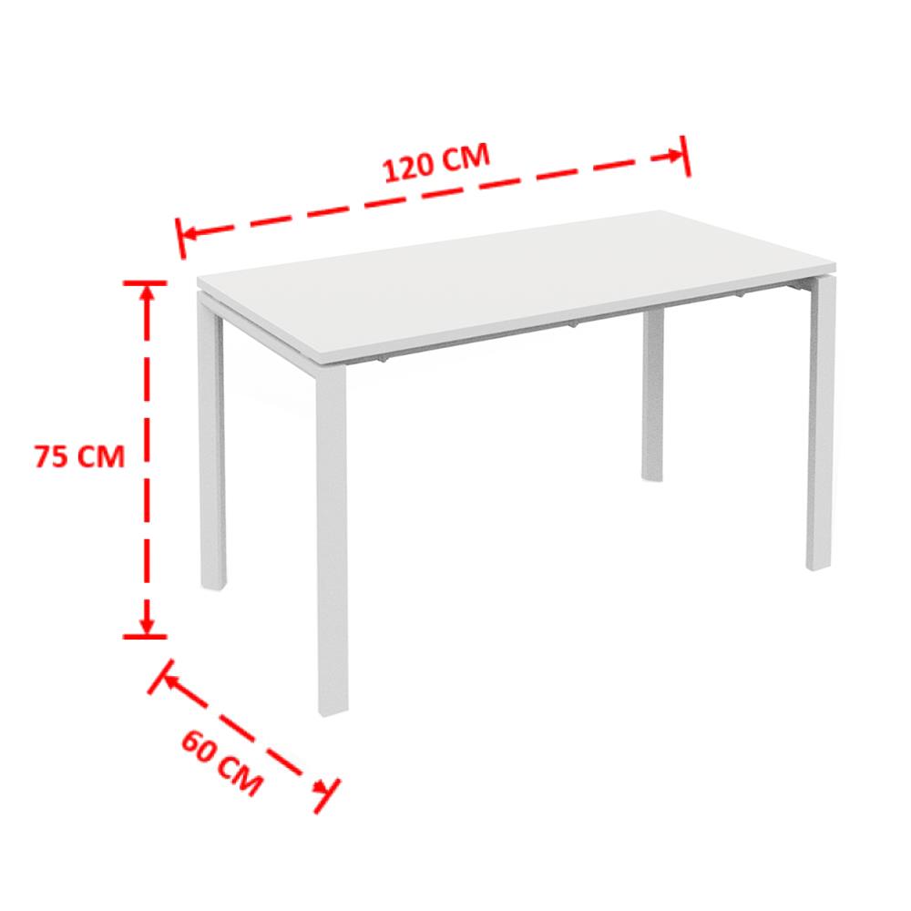 โต๊ะทำงาน OFFICEINTREND VIRO WL-W 120 ซม. สีขาว