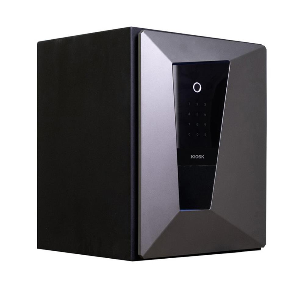 ตู้นิรภัย FINGERPRINT KIOSK SA-FF-45 BM สีดำ/เงิน
