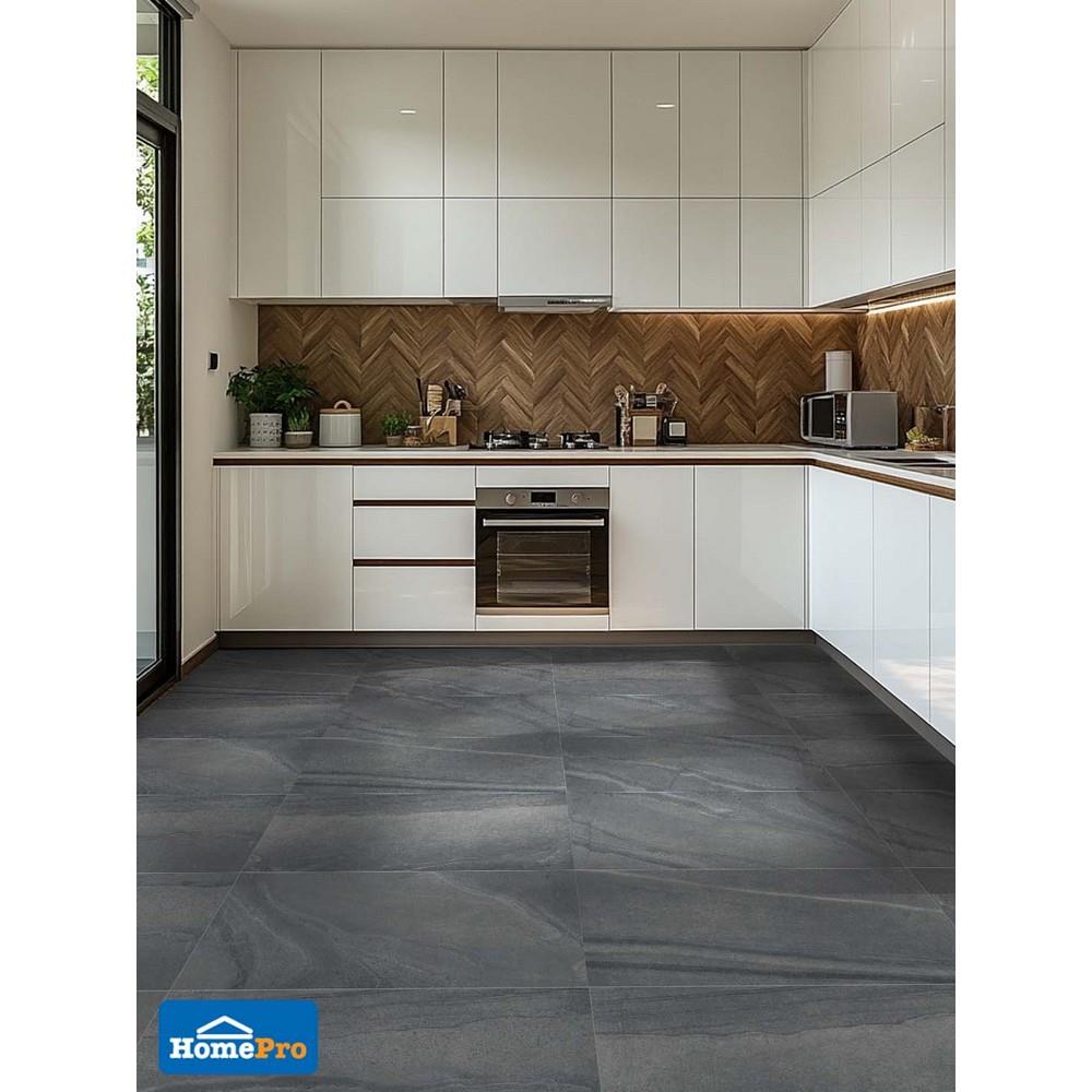 กระเบื้องพื้นพอร์ซเลน 60x120 ซม. COTTO เอ็ม-สโตน เทา PM 1.44 ตร.ม.