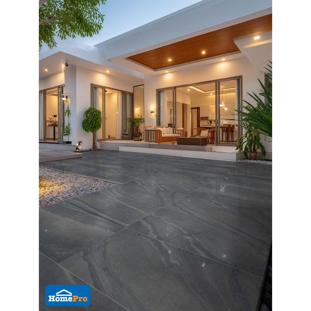 กระเบื้องพื้นพอร์ซเลน 60x120 ซม. COTTO เอ็ม-สโตน เทา PM 1.44 ตร.ม.