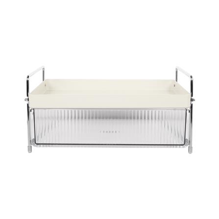 ชั้นเก็บแก้ว 1 ชั้น มีลิ้นชัก KECH CREAMY_2