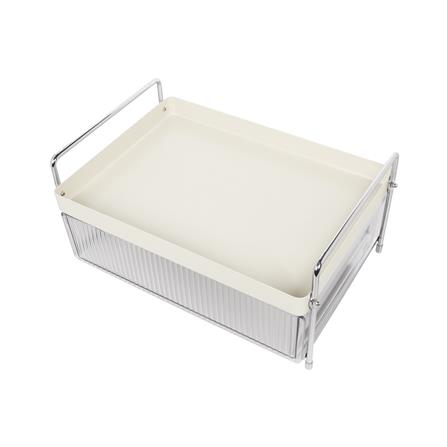 ชั้นเก็บแก้ว 1 ชั้น มีลิ้นชัก KECH CREAMY_3