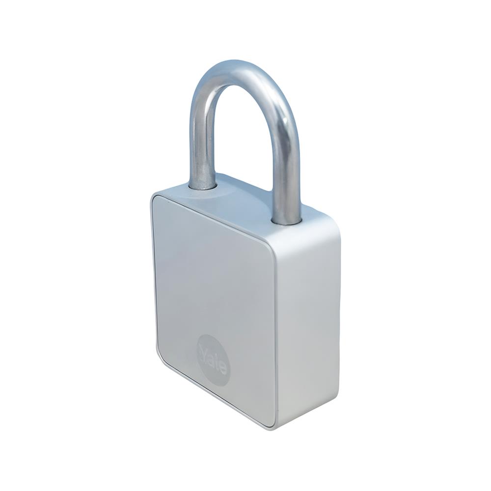 กุญแจคล้อง สแกนลายนิ้วมือ YALE YDPM SV 22 มม. สีเงิน