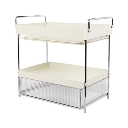 ชั้นเก็บแก้ว 2 ชั้น มีลิ้นชัก KECH CREAMY_0