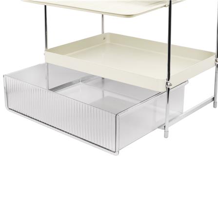 ชั้นเก็บแก้ว 2 ชั้น มีลิ้นชัก KECH CREAMY_5