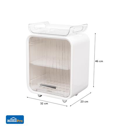 ตู้เก็บจานพลาสติก 2 ชั้น มีถาดรองน้ำ KECH WATERY_6