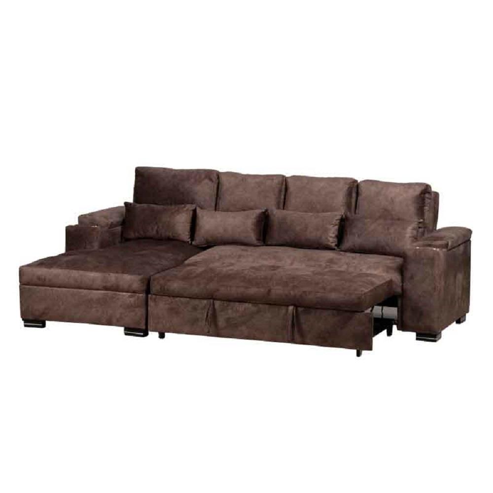 โซฟาเข้ามุมซ้าย AS FURNITURE KALEL CRBWU38 สีน้ำตาล