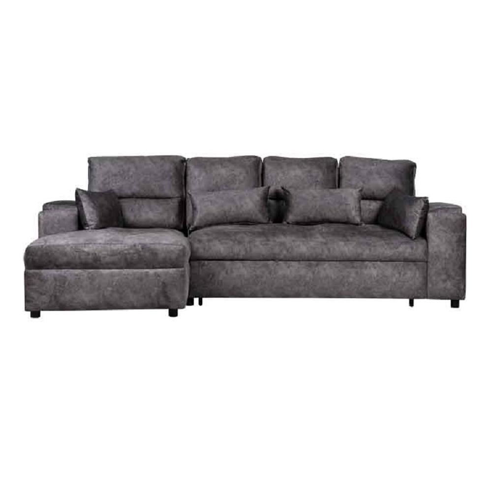 โซฟาเข้ามุมซ้าย AS FURNITURE KALEL CRGYU40 สีเทาเข้ม