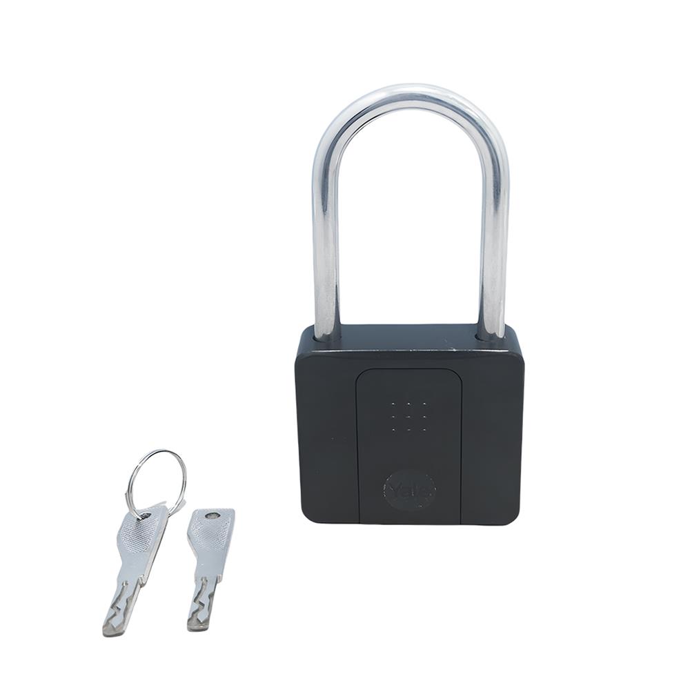 กุญแจคล้อง สแกนลายนิ้วมือ YALE YDPL2 BK 35 มม. สีดำ