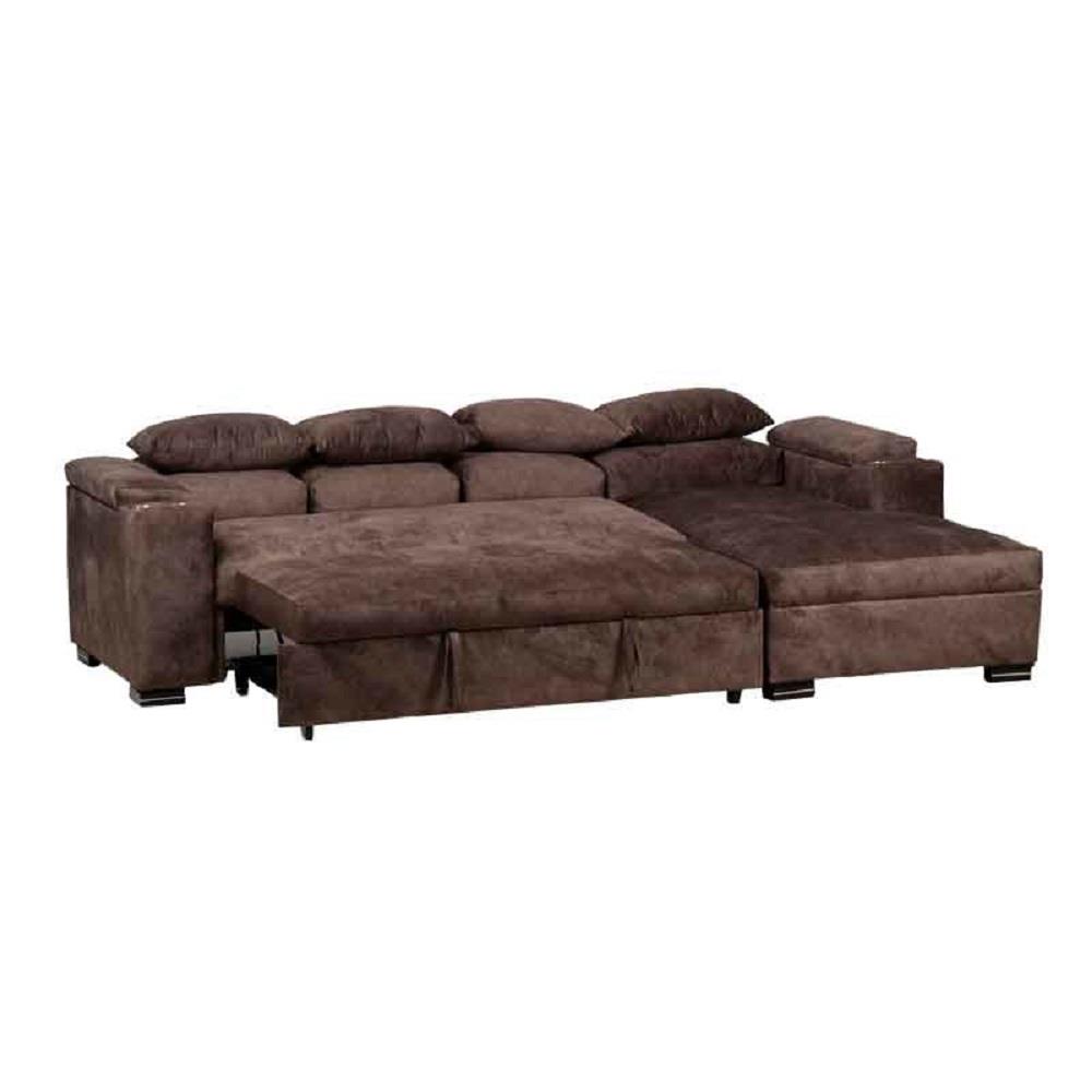 โซฟาเข้ามุมขวา AS FURNITURE KALEL CLBWU38 สีน้ำตาล