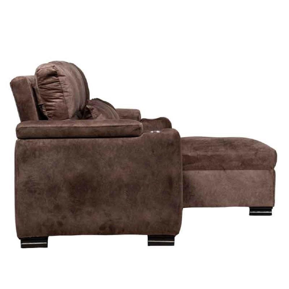 โซฟาเข้ามุมขวา AS FURNITURE KALEL CLBWU38 สีน้ำตาล