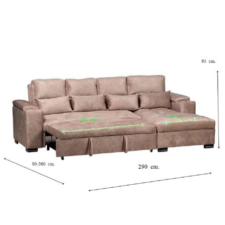 โซฟาเข้ามุมขวา AS FURNITURE KALEL CLCRU36 สีครีม_9