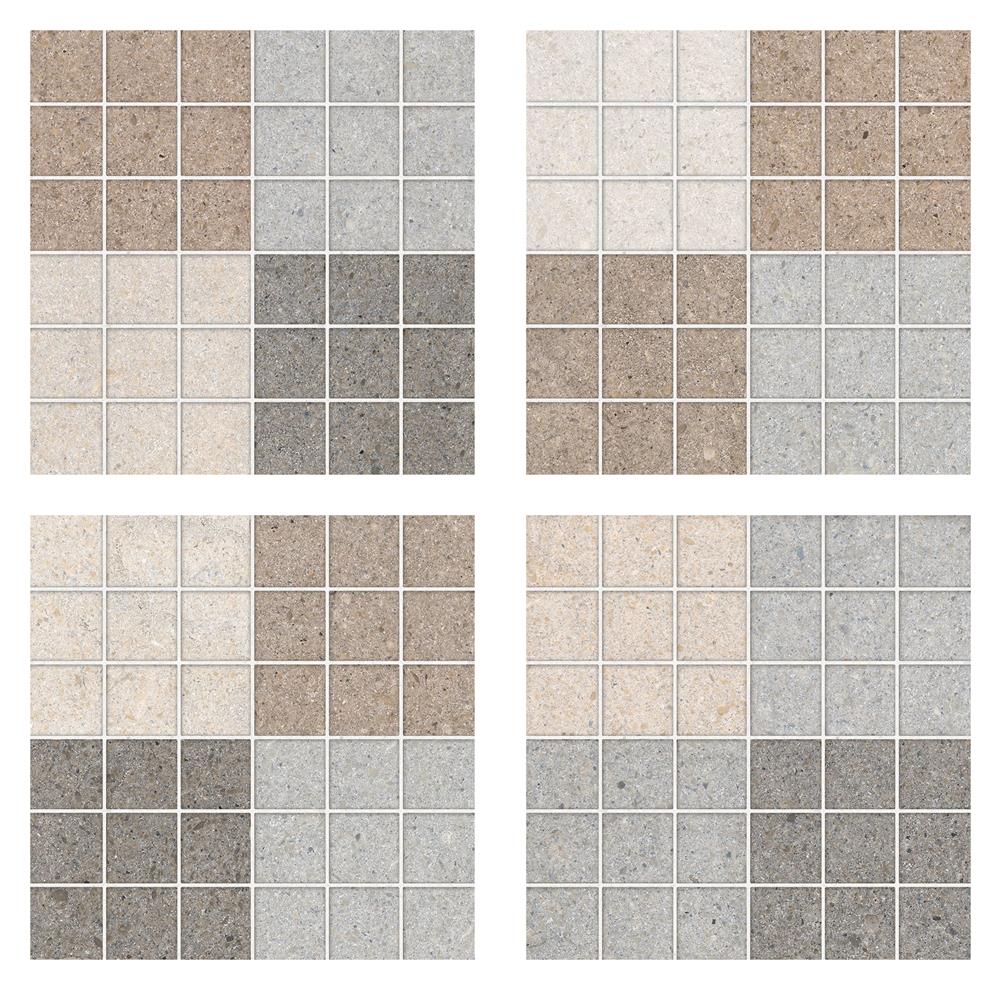 กระเบื้องพื้น 12x12 นิ้ว DURAGRES เวิลด์สโตนมิกซ์ น้ำตาล A 1 ตร.ม.